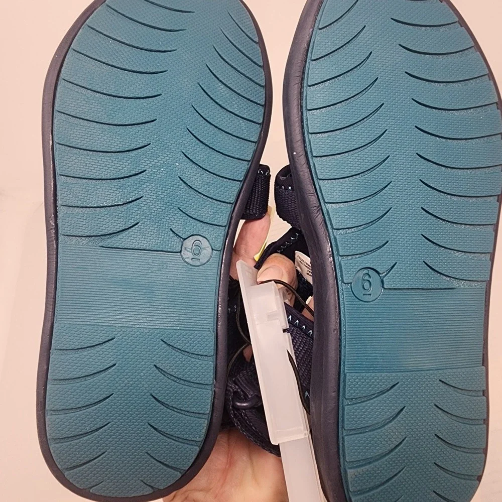 All in Motion Lumi Sandals Kids 6 Navy Blue Recycled‎ Strappy Sporty Hiking NWT